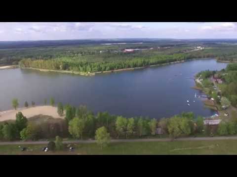 Jaworzno Zalew Sosina z lotu ptaka