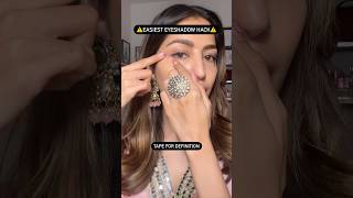 Easiest Eyeshadow Hack Using Fingers Only ✨ #easymakeup #festivemakeup #easyeyeshadow