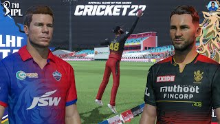 Delhi Capitals vs Royal Challengers Bangalore - T10 IPL 2023 - Cricket 22