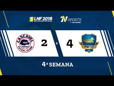 LNF2018 - Cascavel 2 x 4 Pato - Gols - 4ª Rodada