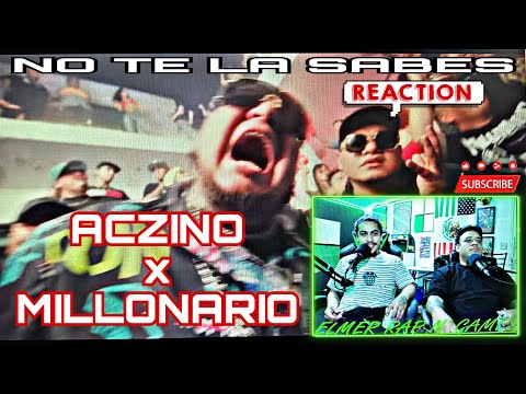ACZINO x MILLONARIO | NO TE LA SABES // Video Reaction // Elmer RNG
