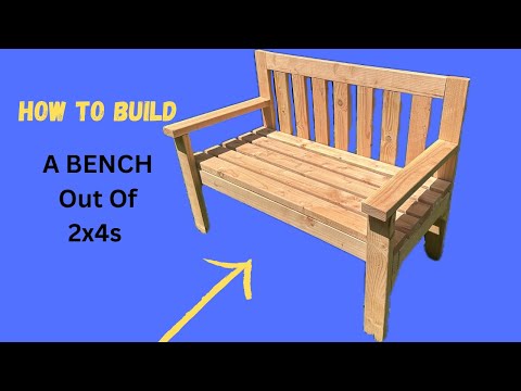 DIY 2x4 Patio Bench Build! (Under $30!)
