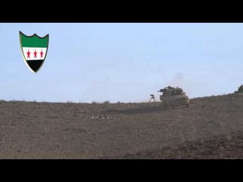 استهداف مواقع تنظيم الدولة الإسلامية في تل الإشارة في منطقة القلمون الشرقي في ريف دمشق بواسطة رشاش 23 من قبل الفرقة الثانية مشاة ضمن معركة "رعد 1"