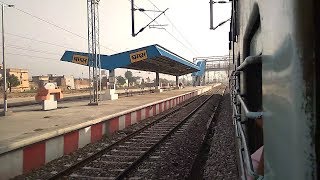 preview picture of video '19307 indore chandigarh express train skipping ghaggar river railway station'