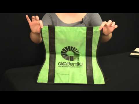 Reusable grocery shopping tote bags