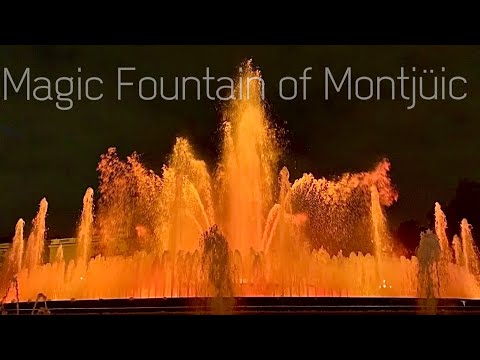 Magic Fountain of Montjuïc with a 6yo, 4yo, and a 11mo - Barcelona, Spain - October 2019