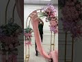 Pink Rose Arch Decor Hang Floral Row Wedding Backdrop Floor Floral Arrangement Floraldesign Diy
