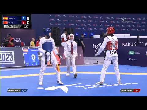 227 Quarter final Women  49kg ESP CEREZO A  CHN GUO Q