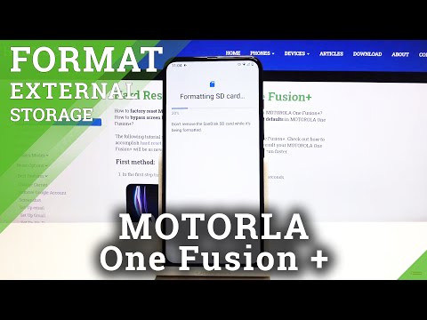 How to Format SD Card in Motorola One Fusion+ - Delate data from SD Card