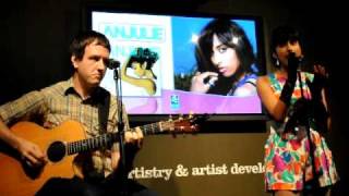 Anjulie performing &quot;Rain&quot; at our office!