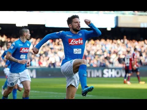 Napoli 3 1 Bologna Mertens double retains Serie A lead