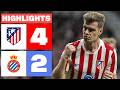 ATLÉTICO DE MADRID 4 2 RCD ESPANYOL RESUMEN LALIGA EA SPORTS