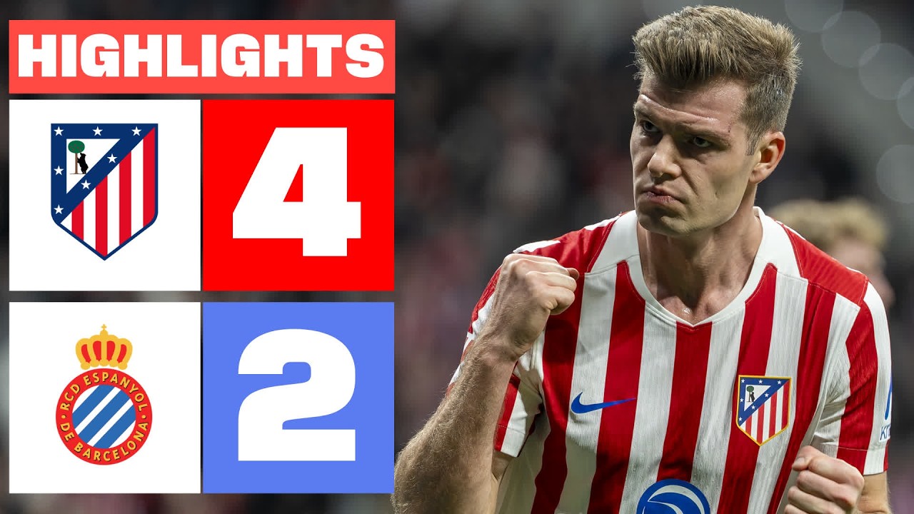 Atlético Madrid vs Espanyol Highlights