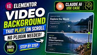 Elementor Video Background That Plays on Scroll — No Plugin Needed! (Step by Step)