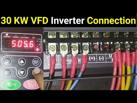 3 Phase VFD Inverter Connection with 3 Phase Motor ✅ || 30 KW Invt Inverter Connection