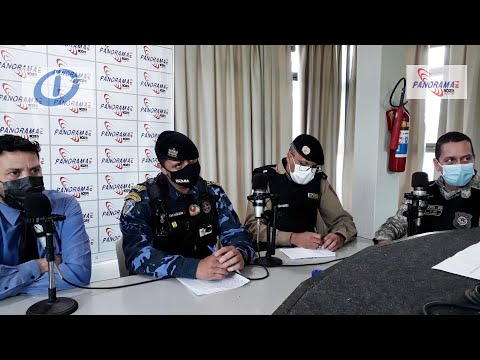 Integrantes da força-tarefa de Segurança Pública fazem o relato da Operação Caronte II