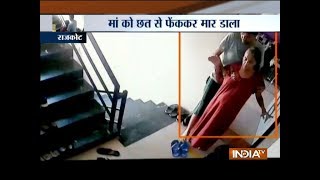 Gujarat professor throws 64-year-old ailing mother from 4th floor, gets arrested after 3 months video