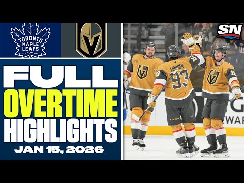 Toronto Maple Leafs at Vegas Golden Knights | FULL Overtime Highlights - January 15, 2026