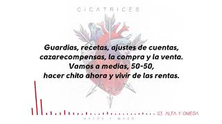 Natos y Waor - ALFA Y OMEGA ft. Denom (Letra) [Cicatrices]