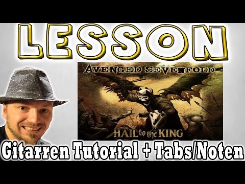 ★Avenged Sevenfold HAIL TO THE KING "Rhythmus" | Gitarren Tutorial  Tabs/Noten+Overhead Cam Lesson★