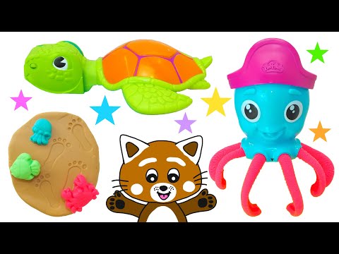 Pukkins - Lek och lär dig färger med Play Doh lera  - Lek med oss - Pukkins barnprogram