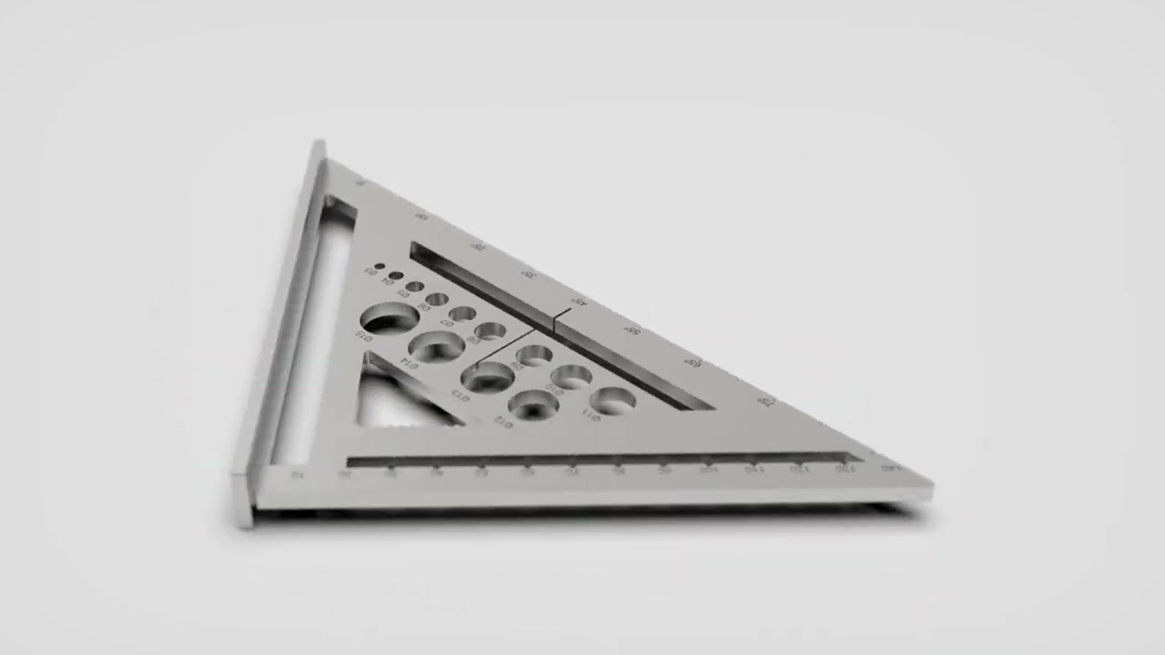 High-Precision 3D Carpenters Square 3D Print Model