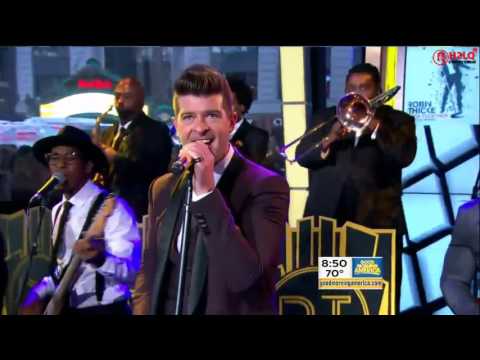 Robin Thicke Back Together on Good Morning America 8 12 2015