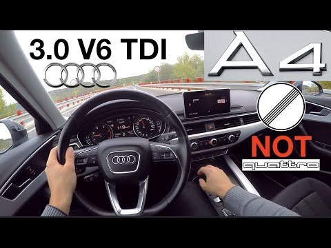 2017 Audi A4 Avant 3.0 TDI (160 kW) POV Test Drive + Acceleration 0 - 220 km/h