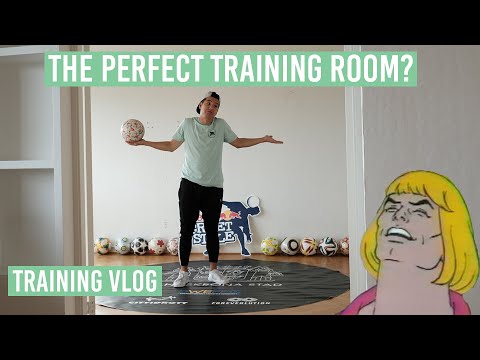 NEW APARTMENT TOUR - FOOTBALL FREESTYLE TRAINING ROOM?!