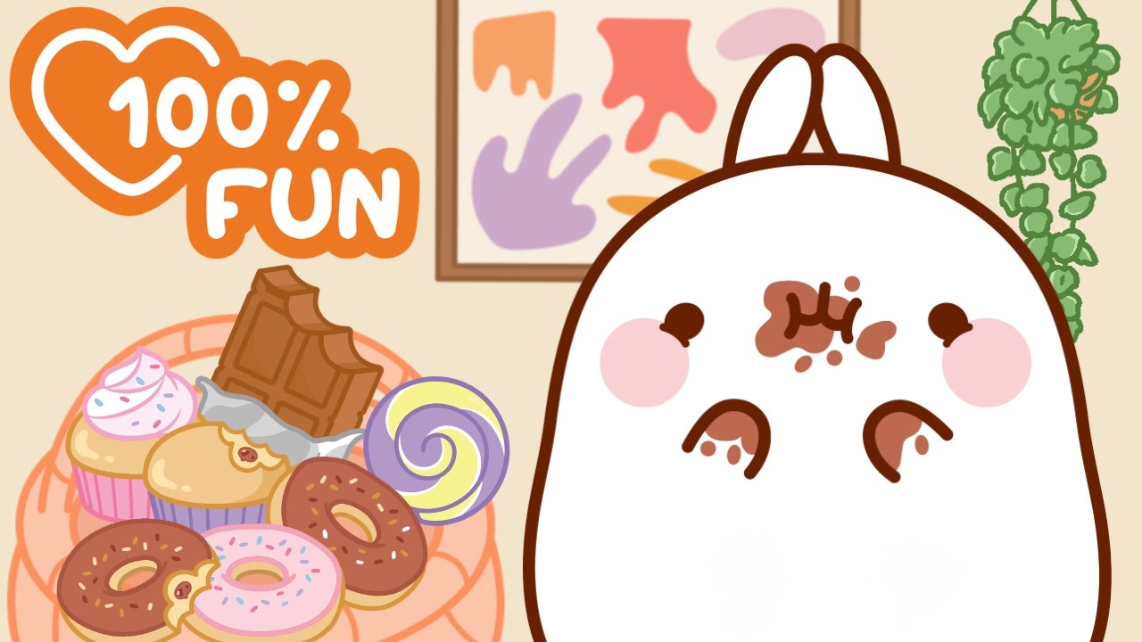 Basket of Sweet Snacks! 🍭✨ Molang’s Yummiest Treats Ever