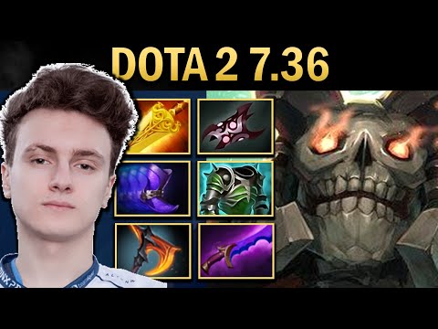 Wraith King Gameplay Miracle with 1000 GPM and Radiance - Dota 2 7.36