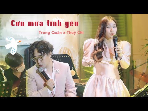 CƠN MƯA TÌNH YÊU [Cover] | Trung Quân ft. @THUYCHIOFFICIAL  | Live at Vừng Coffee