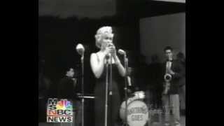 Marilyn Monroe   Singing DIAMONDS and DO IT AGAIN in Korea with sound!RARE