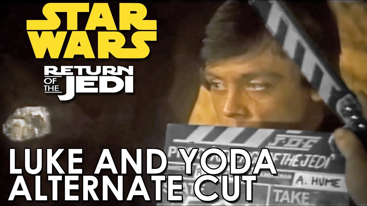 Star Wars: Return of the Jedi - Luke and Yoda scene alternate cut - YouTube