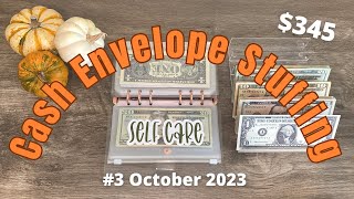 Cash Envelope Stuffing #3 OCTOBER 2023 // Resetting My Budget // Low Income