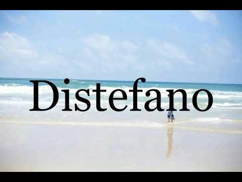 How To Pronounce Distefano🌈🌈🌈🌈🌈🌈Pronunciation Of Distefano