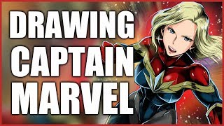 【お絵かき配信】キャプテン・マーベル描くよ！（色塗り編）～Drawing Captain Marvel～