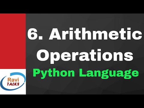 How To Perform Arithmetic Operations In Python Lesson 6 Python Tutorial For Beginners