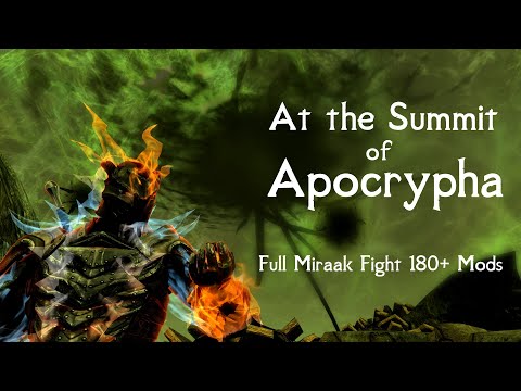 Skyrim SE Miraak Full Fight - 180+ Mods 60 FPS - Legendary