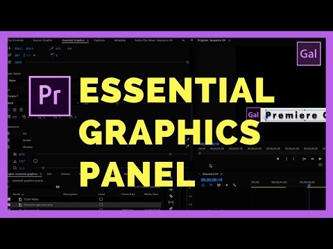The NEW Essential Graphics Panel in Adobe Premiere Pro CC 2017 (Spring Update)