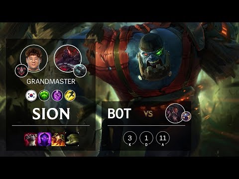 Sion Bot vs Lucian - KR Grandmaster Patch 10.9