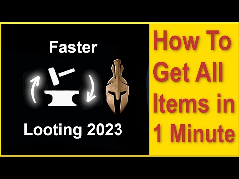 Assassins Creed Odyssey - How to get every item in 1 minute! - Fastest gear farm 2023!