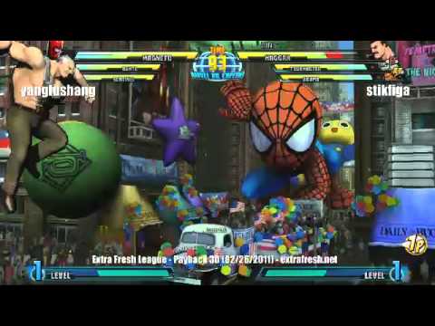EFL Payback 3D - Marvel vs Capcom 3 Winners Finals - yangfushang vs stikfiga