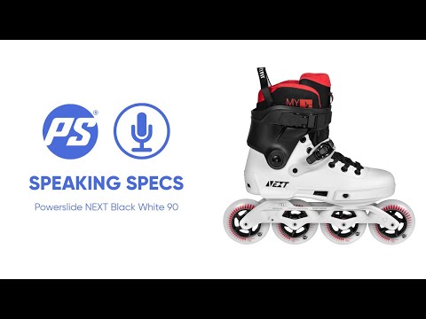 Powerslide Next Black White 90 skates - Speaking Specs