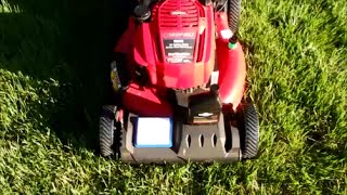 Troy Bilt 21 Model TB230 Lawn Mower Replacing Air Filter Changing the Oil -  May 15, 2015