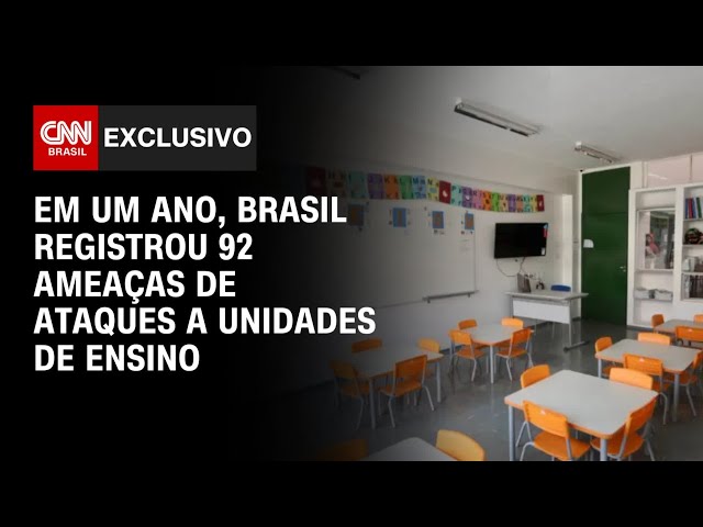 Em um ano, Brasil registrou 92 ameaças de ataques a unidades educacionais | BASTIDORES DA CNN