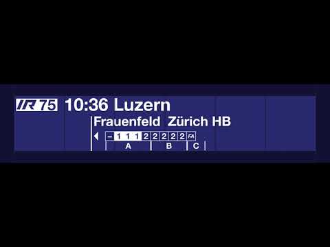 SBB TTS Durchsage • Einfahrt des IR75 nach Luzern