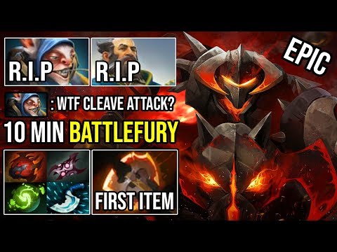 NEW 7.22h Cancer to Destroy Meepo with 10Min Battlefury Chaos Knight 1Hit K.O illusions Cleave DotA2