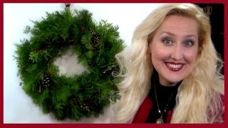 How To Make an Evergreen Wreath for Less Than $2!