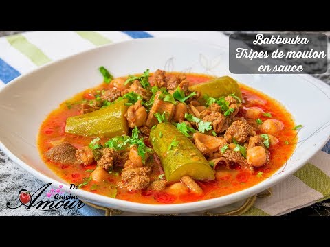 Bec Boka aux tripes d'agneau, boyaux et légumes